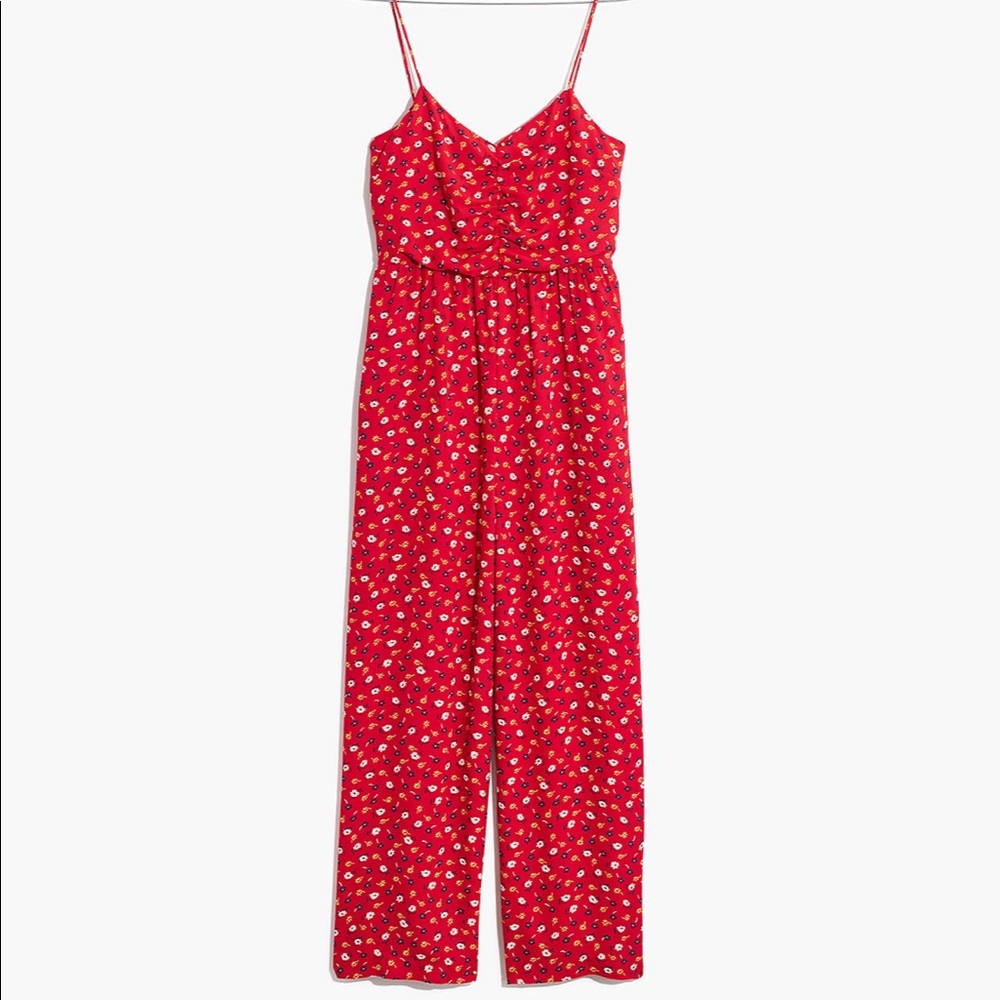 Madewell wide leg jumpsuit prairie posies floral